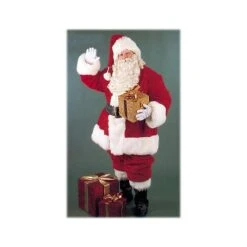 Burgundy Pile Plush Santa Suit