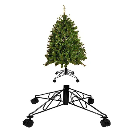 Black Metal Tree Stand With Wheels 1 Black Metal Tree Stand With Wheels