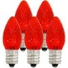 25 Red LED C7 Replacement Lamps