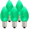 25 Green LED C7 Replacement Lamps
