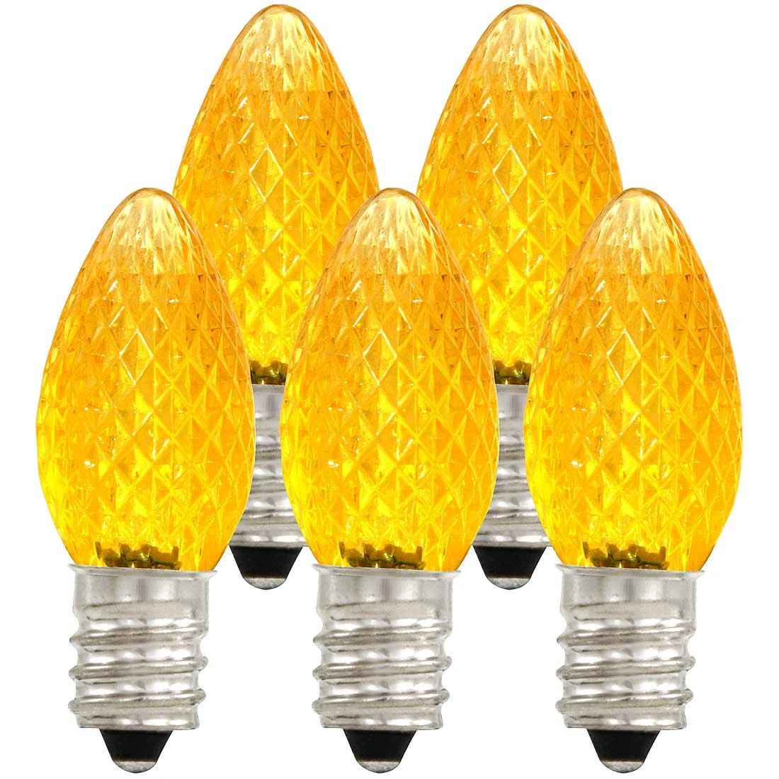 25 Yellow LED C7 Replacement Lamps 1 25 Yellow LED C7 Replacement Lamps
