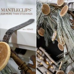 Set Of 4 Holly Bronze MantleClips 5 Set Of 4 Holly Bronze MantleClips -Winter Light Sales 1133402 web 3