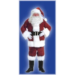 10-Piece Complete Santa Suit With Wig And Beard