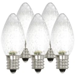 25 Pure White LED C7 Lights