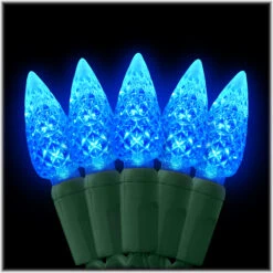 Blue C6 LED 50 Light Set