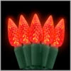 Red C6 LED 50 Light Set