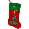 20.5 Inch Personalized Christmas Tree Swirl Velvet Stocking