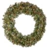 48 Inch Wintry Pine Lighted Artificial Wreath