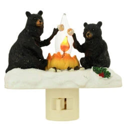 Black Bear Campfire Night Light
