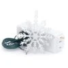 Silver Snowflake Ornament With On/Off Control Of Christmas Tree Lights