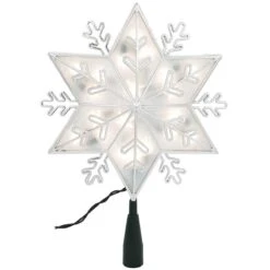 Silver Snowflake 20 Light Treetop