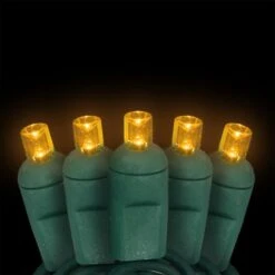 Gold 50 LED Conical LED Light Set