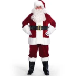 Red Santa Suit 10 Piece Set, Size 42-48