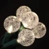 25 Warm White G25 Lights With Bubble Fizz Orbs LED Light Set
