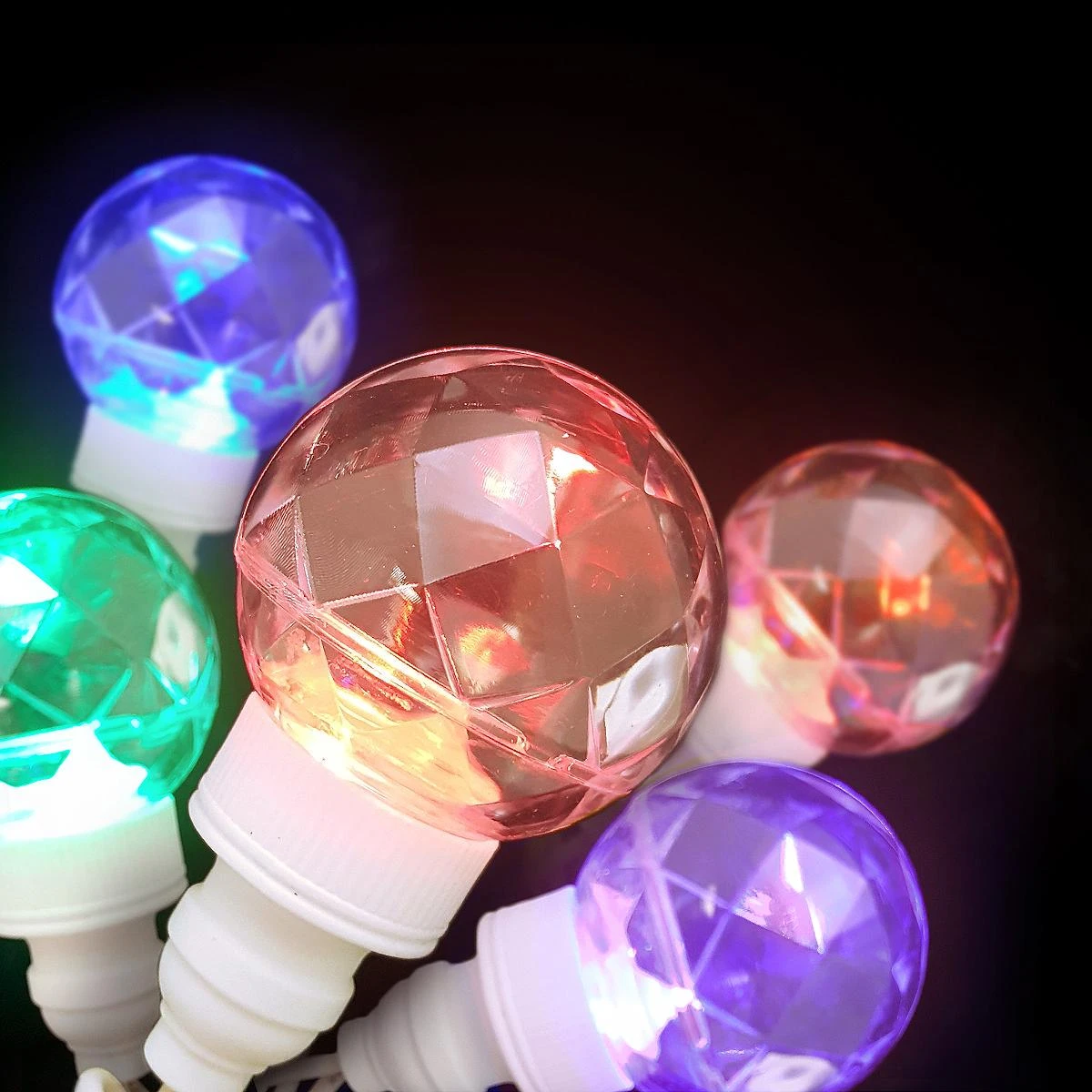 20 LED Multi Color Light Set With Sparkle Orbs 1 20 LED Multi Color Light Set With Sparkle Orbs