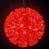 6 Inch Red Sphere With 50 Red Lights