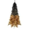 7.5 Foot Gold Ombre Artificial Tree With 650 Clear Lights