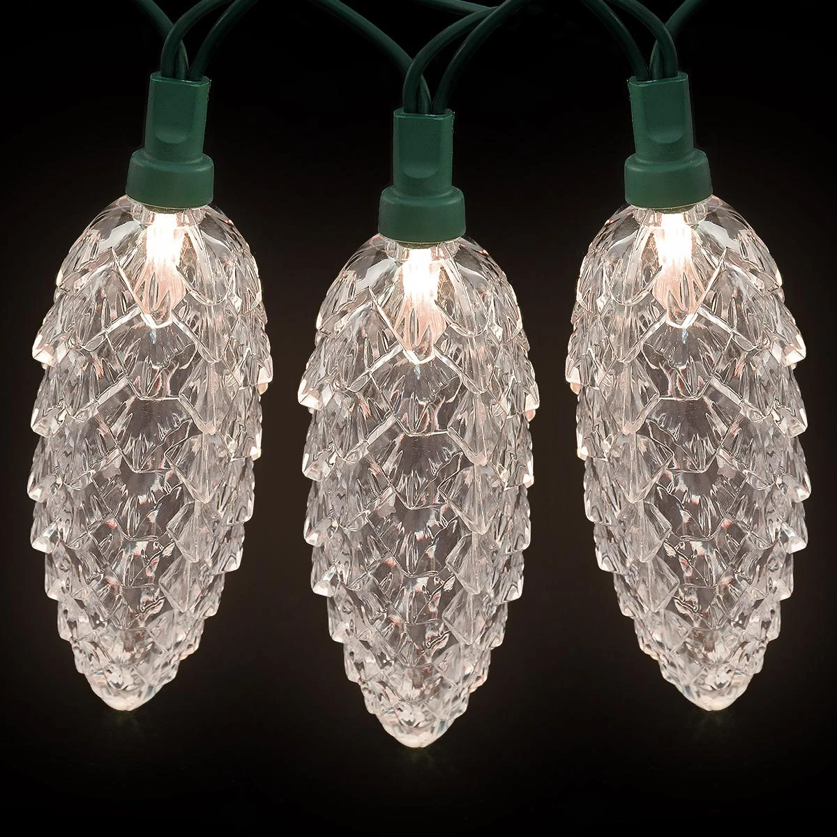 Pinecone Large 10 Warm White LED Lights 1 Pinecone Large 10 Warm White LED Lights