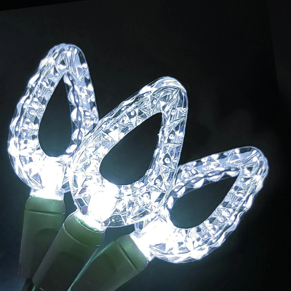 Twinkling Pure White Kaleidoscope LED 25 Light Set 2 Twinkling Pure White Kaleidoscope LED 25 Light Set - Image 2