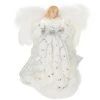 12 Inch Angel Tree Topper With White Dress And 10 Lights