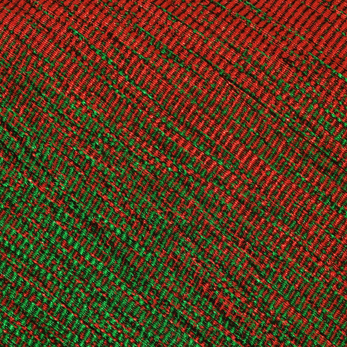 24 Inch Iridescent Red And Green Crinkle Mini Tree Skirt 2 24 Inch Iridescent Red And Green Crinkle Mini Tree Skirt - Image 2