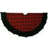 48 Inch Red And Green Plaid Tree Skirt