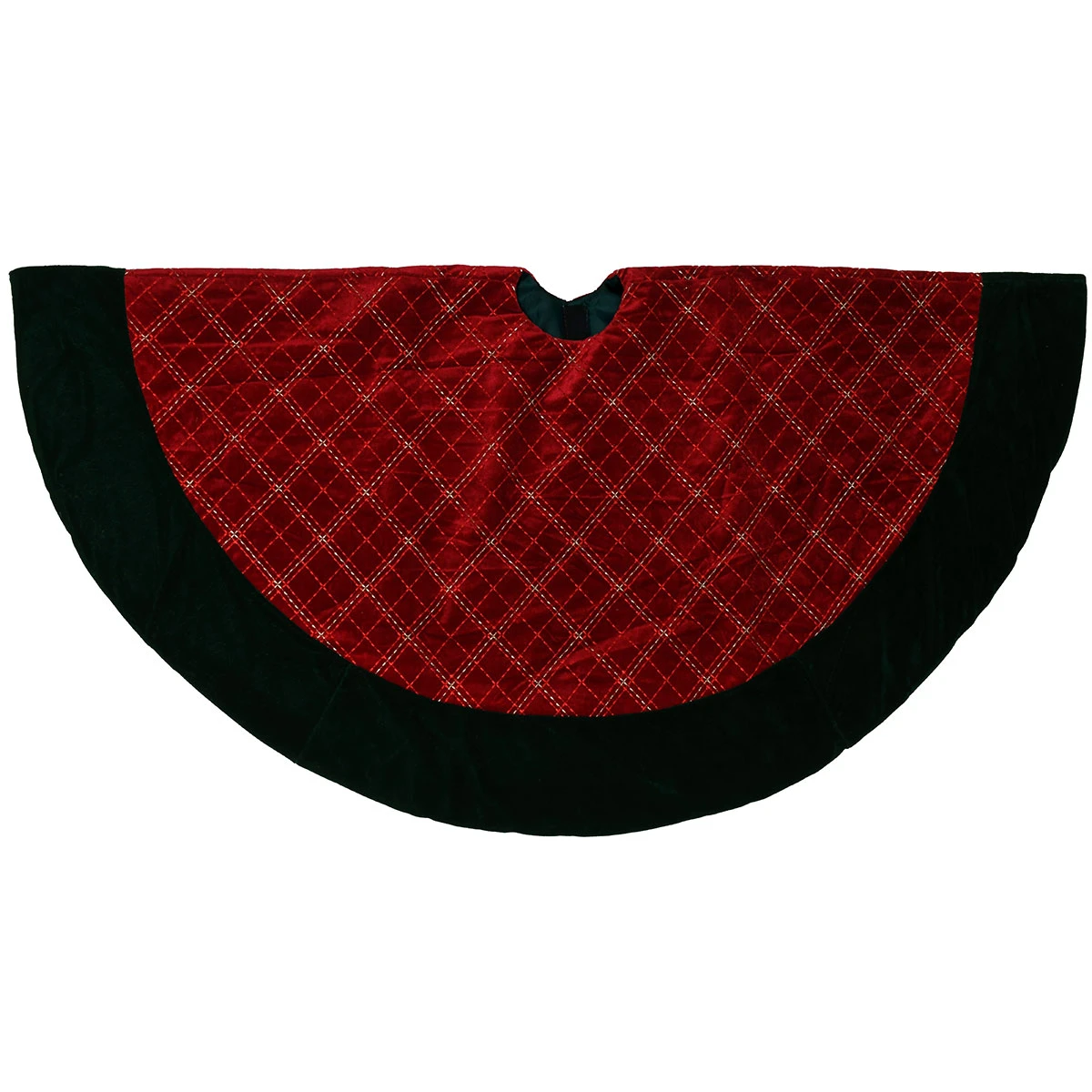 48 Inch Red And Green Velvet Tree Skirt 1 48 Inch Red And Green Velvet Tree Skirt