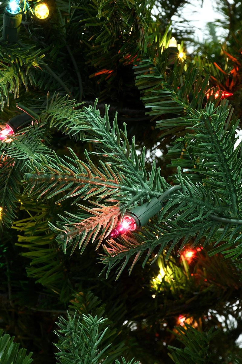 7.5 Foot Prescott Pre-Lit Multi Artificial Tree 2 7.5 Foot Prescott Pre-Lit Multi Artificial Tree - Image 2