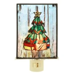 Christmas Tree Glass Night