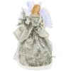 Angel Tree Topper With Battery Operated Fiber Optic Wings