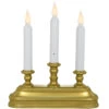 Candelabra 3 Tiered With Gold Stand LED Battery Operated