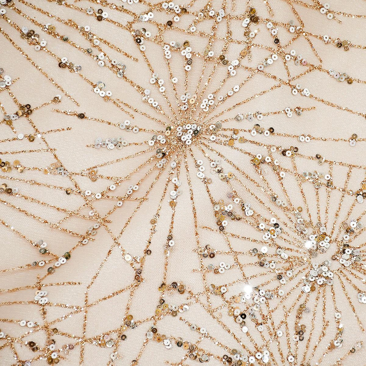 48 Inch Rose Gold Sequin Tree Skirt 2 48 Inch Rose Gold Sequin Tree Skirt - Image 2