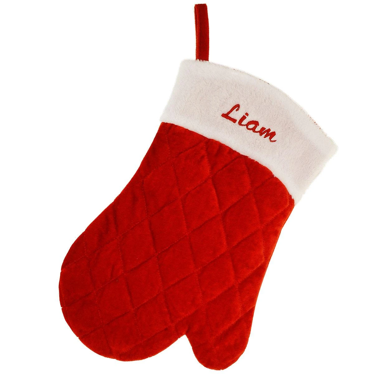 15 Inch Personalized Mitten With Faux Fur Cuff 1 15 Inch Personalized Mitten With Faux Fur Cuff