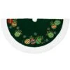 48 Inch Green Tree Skirt With Ornaments