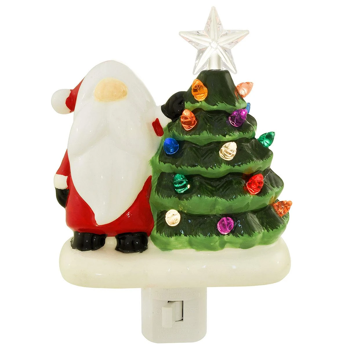 Gnome With Ceramic Tree Night Light 1 Gnome With Ceramic Tree Night Light