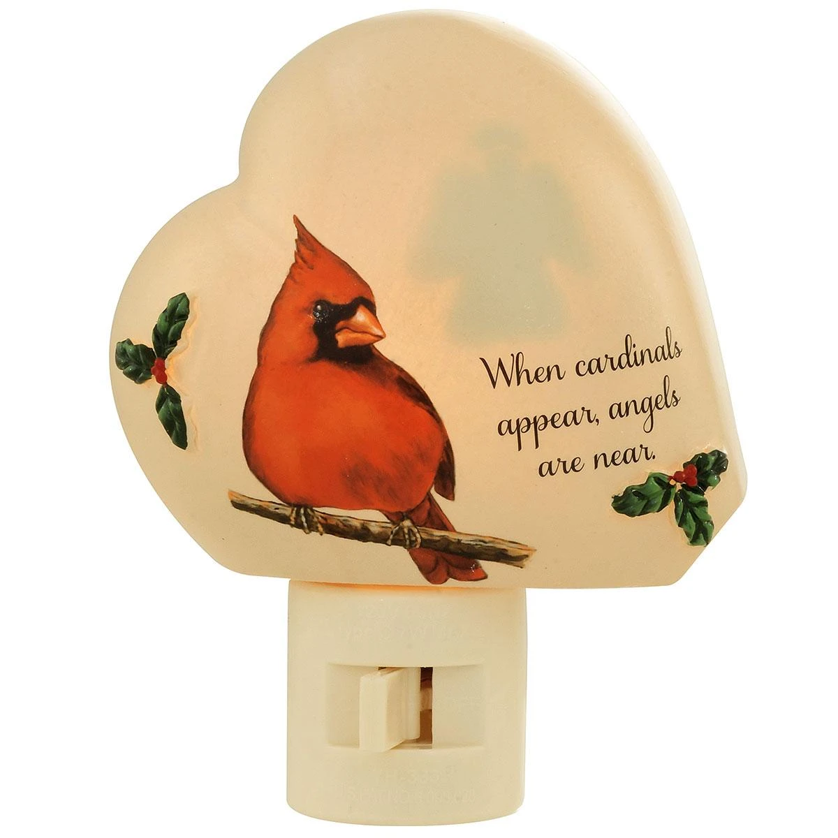 Cardinal Memorial Night Light With Angel Reveal 1 Cardinal Memorial Night Light With Angel Reveal