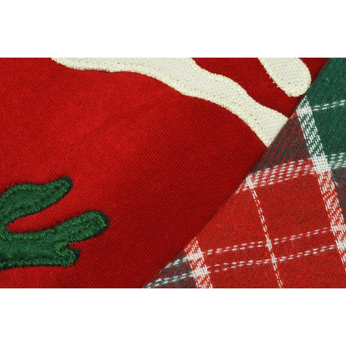 48 Inch Suede Tree Skirt With Deer, Moose, And Bear 2 48 Inch Suede Tree Skirt With Deer, Moose, And Bear - Image 2