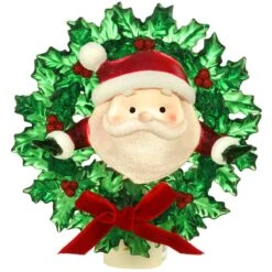Santa In Wreath Nightlight