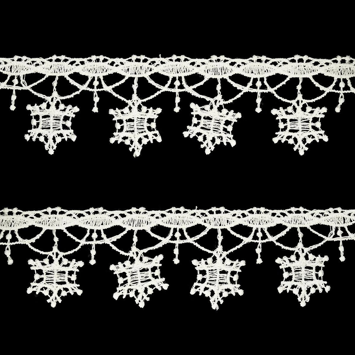 Star Lace White Tree Garland 134 Inches 1 Star Lace White Tree Garland 134 Inches